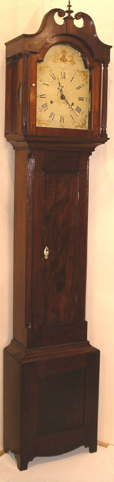 Hopkins and Lewis 8 Day Wooden Works Tall Clock