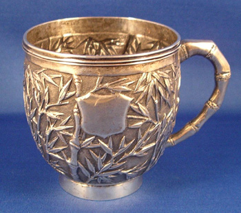 Chinese Export Silver Cup