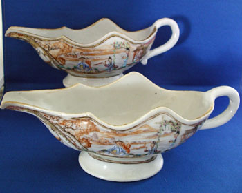 Pair of Silver Form Sauce Boats