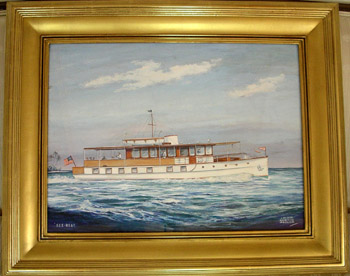 Yacht  Painting by John Austin Taylor