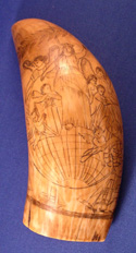Antique Columbia Scrimshaw Tooth