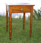 Tiger Maple One Drawer Stand