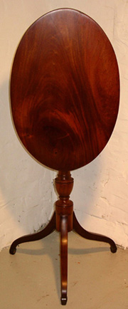 Hepplewhite Mahogany Candlestand with Urn Pedestal