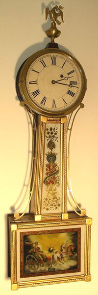 New Hampshire Gold Front Banjo Clock