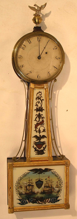 T-Bridge Banjo Clock with Naval Battle Tablet