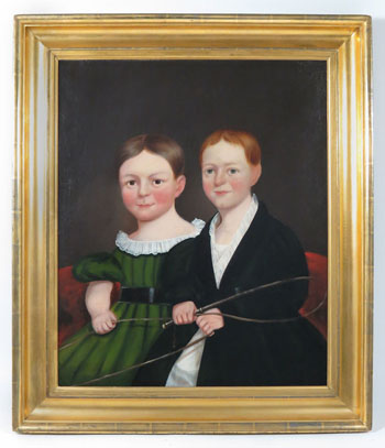 O/C Portrait of Two Young Children from the Norton Family