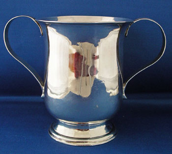 Silver Double Handled Mug