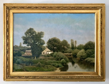 A Fine Painting of an Old Homestead by Henry Pember Smith