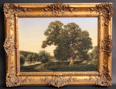 The Great Oak in the Meadows by Henry Pember Smith
