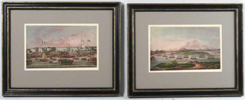 A Pair of China Trade Port Paintings