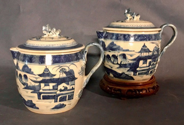 Pair of Canton Cider Jugs