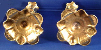 Pair of Queen Anne Petal Based Candlesticks