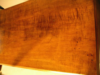 A Strong Tiger Maple 33 inch Case Width Chest