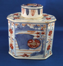 Chinese Export Tea Caddy in the Imari Pattern