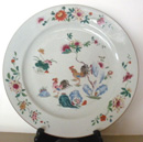 Chinese Export Porcelain Charger in the Famille Rose Pattern
