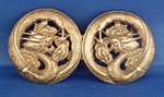Chinese Silver Dragon Belt Buckle