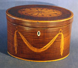 Great Inlaid Oval Tea Caddy