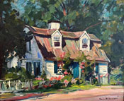 O/C The Cottage by Emile Gruppe (1896-1978)
